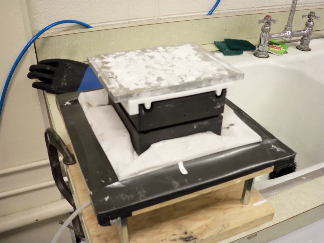 Custom source heater during fabrication